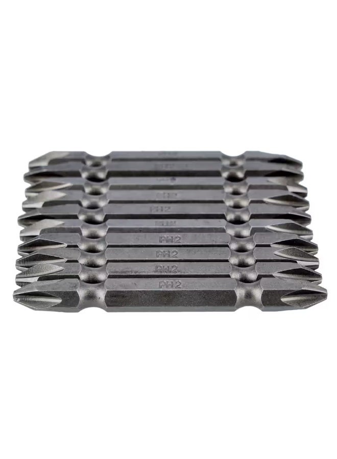 رأس دريل مغناطيسي مزدوج S2 مضاد للانزلاق – أسود – 10 قطع – قوة تثبيت عالية ودقة احترافية - Image 2